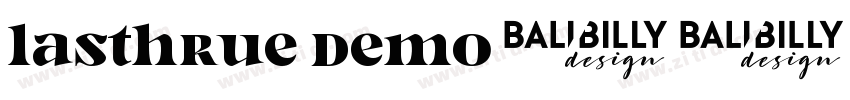 Lasthrue Demo字体转换
